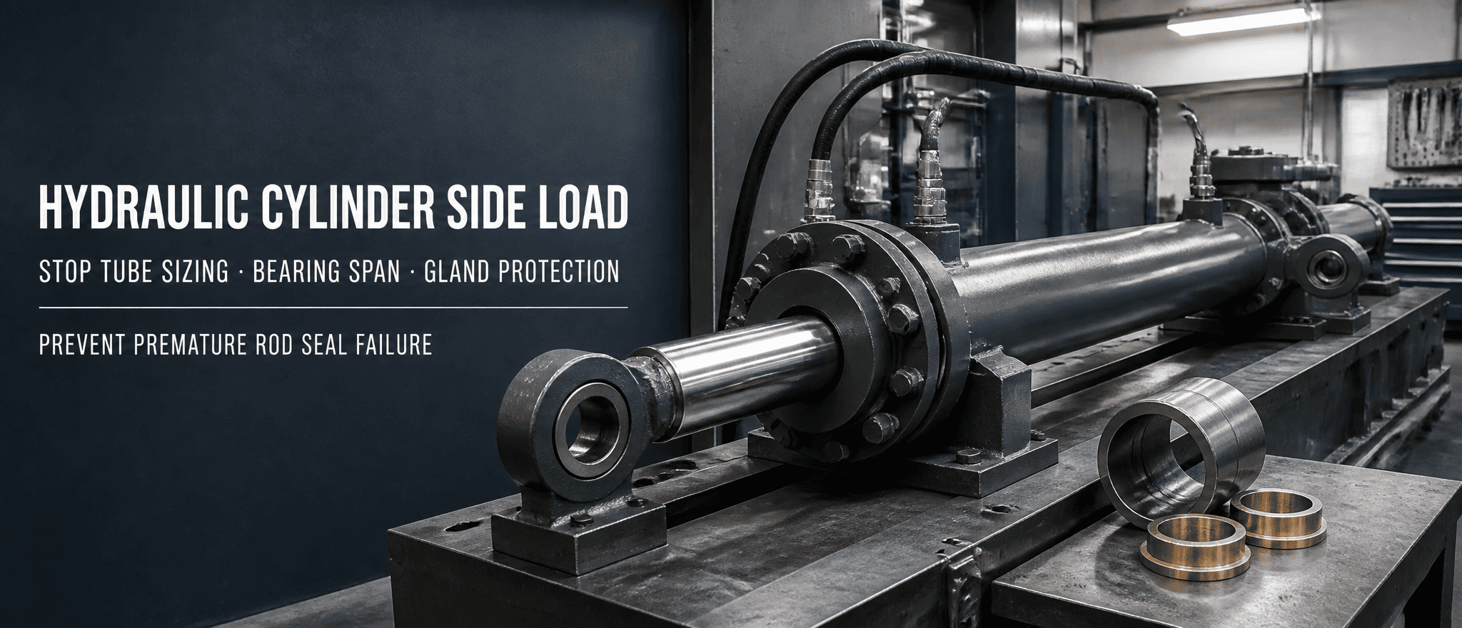 Hydraulic Cylinder Side Load and Stop Tube Size: ວິທີວິສະວະກອນ OEM ກໍາຈັດ Gland Galling ແລະ Seal Blowout