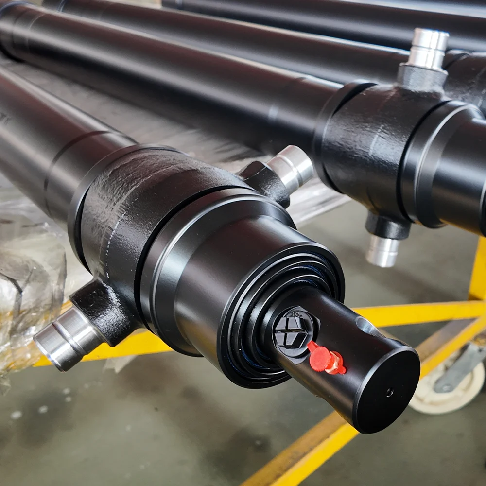 3-Stage Underbody Tipping Cylinder Telescopic Tipping Cylinder ສໍາລັບ Dump Trailers