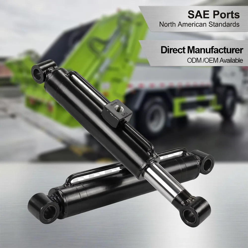 ຫລັງ Loader ລົດບັນທຸກຂີ້ເຫຍື້ອ Packer Hydraulic cylinder